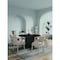 Manhattan Comfort 7-Piece Hathaway 59.05 Round Dining Set in Black with 6 Flor Dining Chairs in Grey 6-DT05DC088AR-BKGD - alternate 1